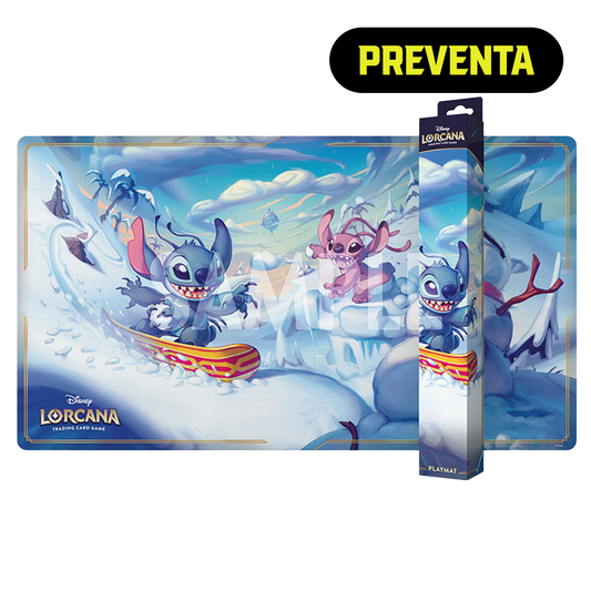 [Pre-Venta] Disney Lorcana |  14HPC "Hyperia City" Tapete Stitch - Carefree Snowboarder
